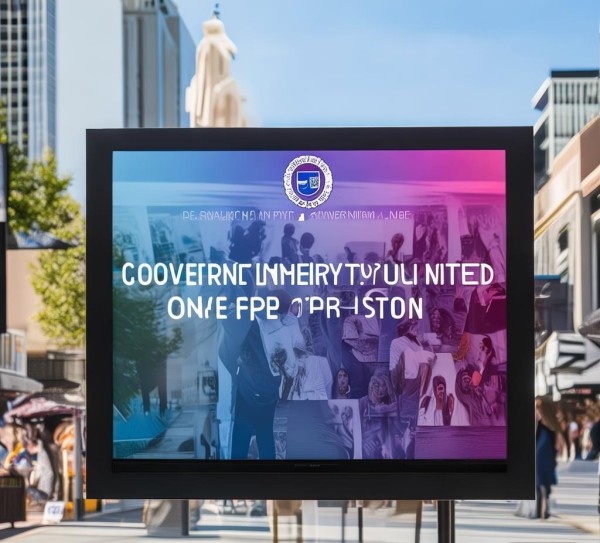 政府统一规划的门头广告，展现政府形象